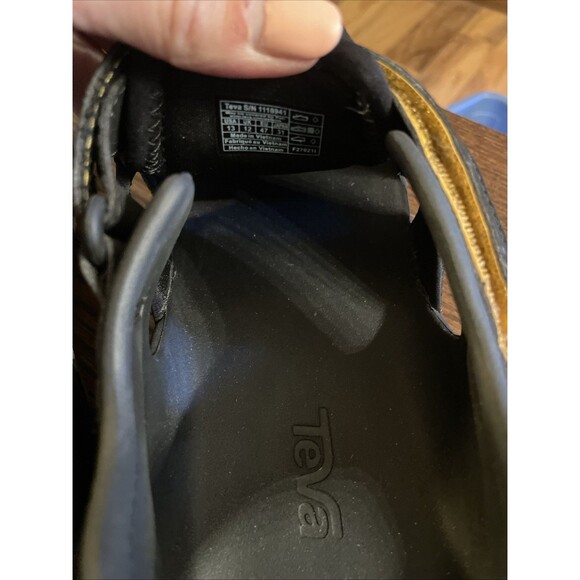 Teva Flintwood Black Slingback Sandals Men’s Size 13 LN Water Rafting Shoes - Picture 7 of 9